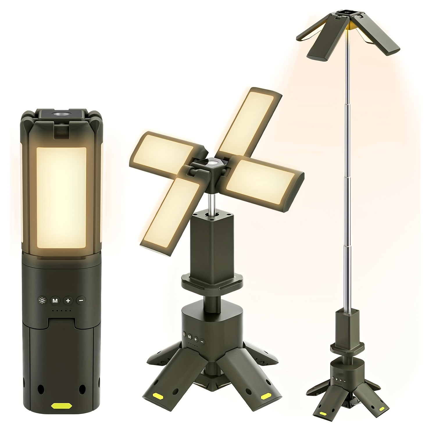 Camping Solar Lantern - Camping Lantern, 14000mAh Rechargeable Camping Lights