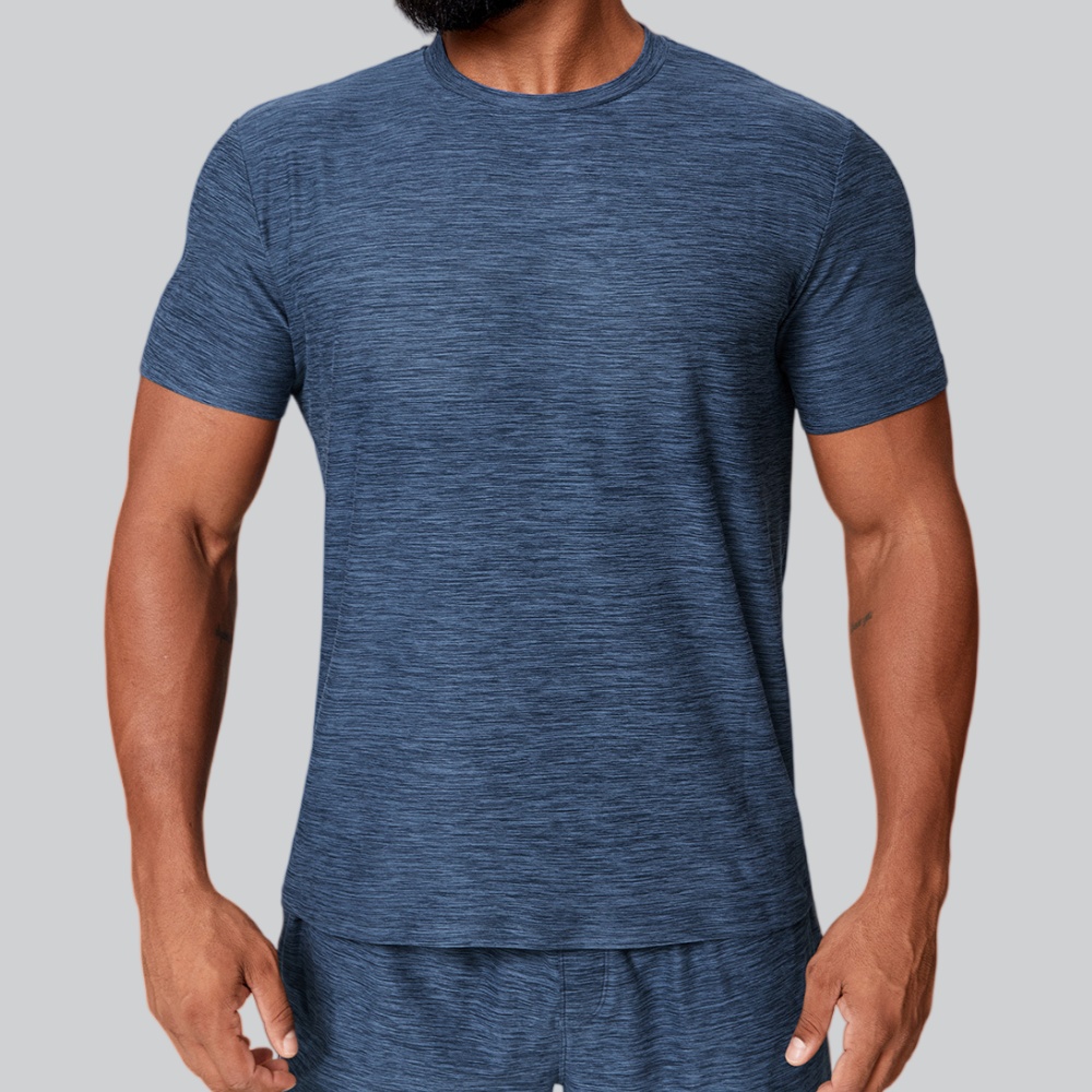 Outdoor Camping Logo - Men's Summer Fitness Quick Dry T-Shirt