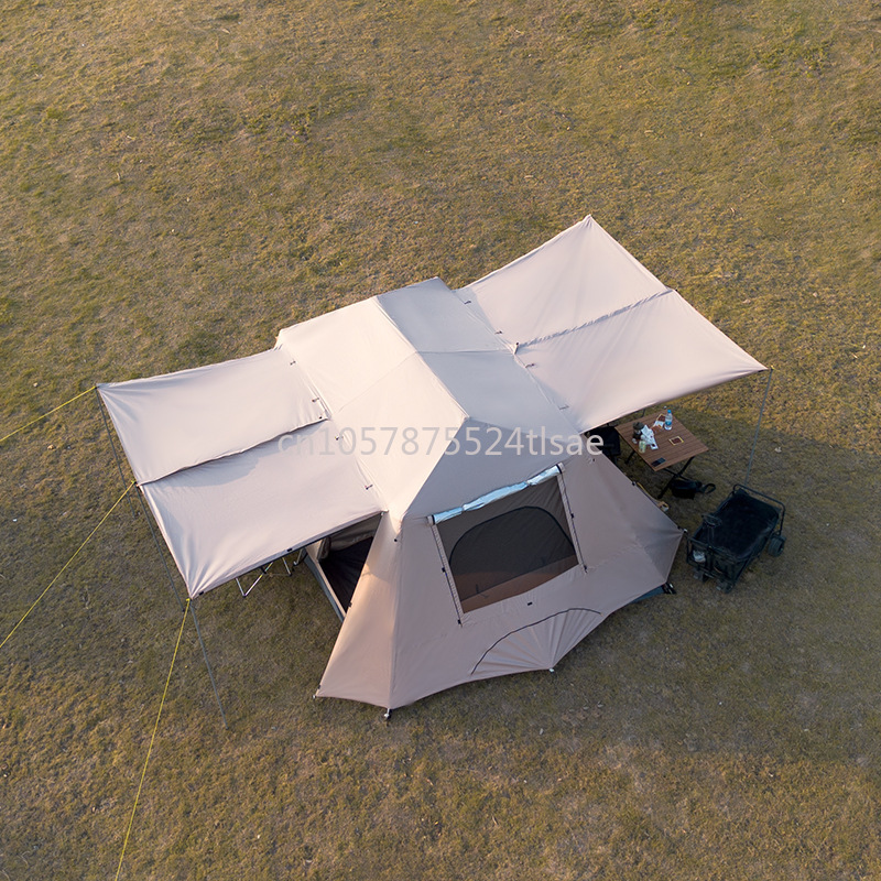 Outdoor Camping Canopy - 3-8 Person Automatic Large Oxford Tent