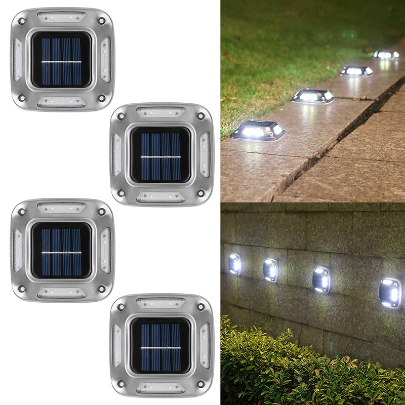 Camping Solar Lantern - 8LED Solar Driveway Light Outdoor Garden