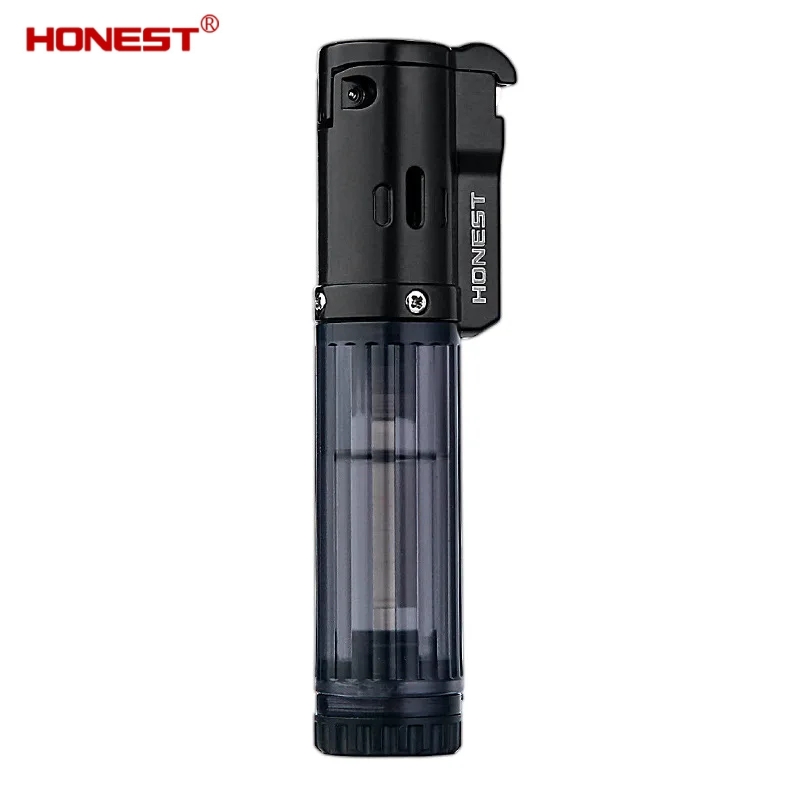 Outdoor Windproof Lighter - HONEST Metal Blue Flame Direct Flush