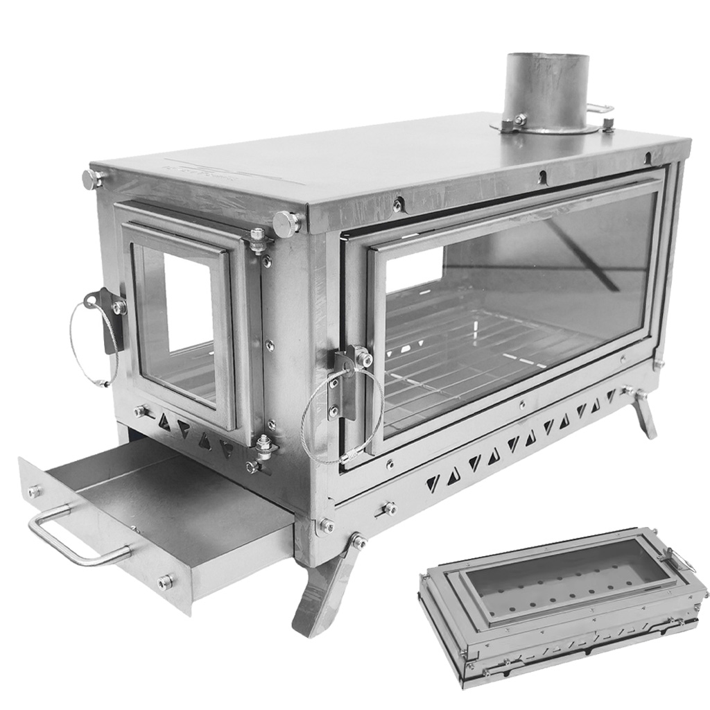 Outdoor Camping Fireplace - DANCHEL OUTDOOR T3 Titanium Alloy Folding
