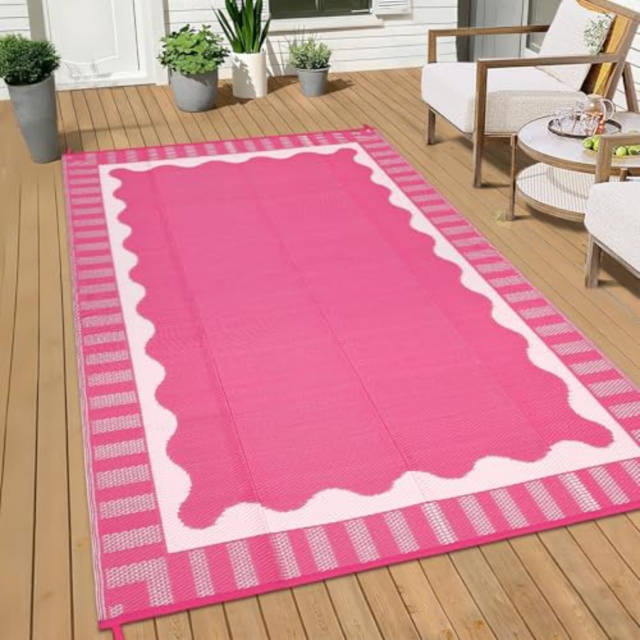 Outdoor Camping Rugs 9X12 - Outdoor camping rug for balcony, backyard,