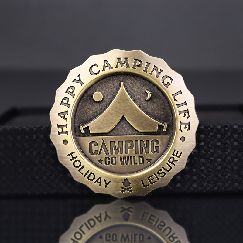 Outdoor Camping Logo - 3D Camping Car Badge Alloy Metal
