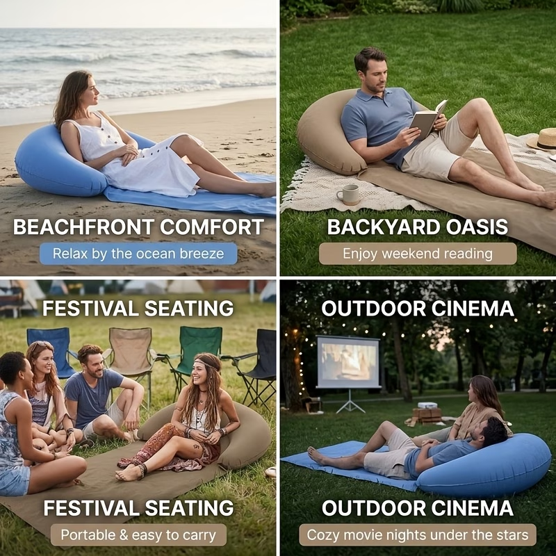 Outdoor Camping Carpet - Outdoor Non-Sticky Beach Mat with Mattress