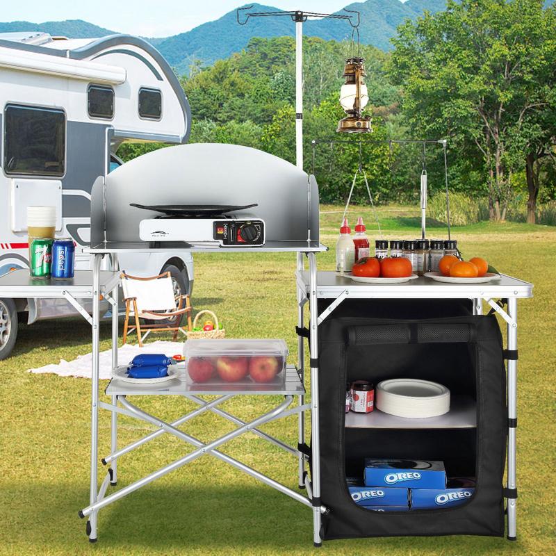 Camping Kitchen Table, Folding - Outdoor Camping Kitchen Setup recension och pris