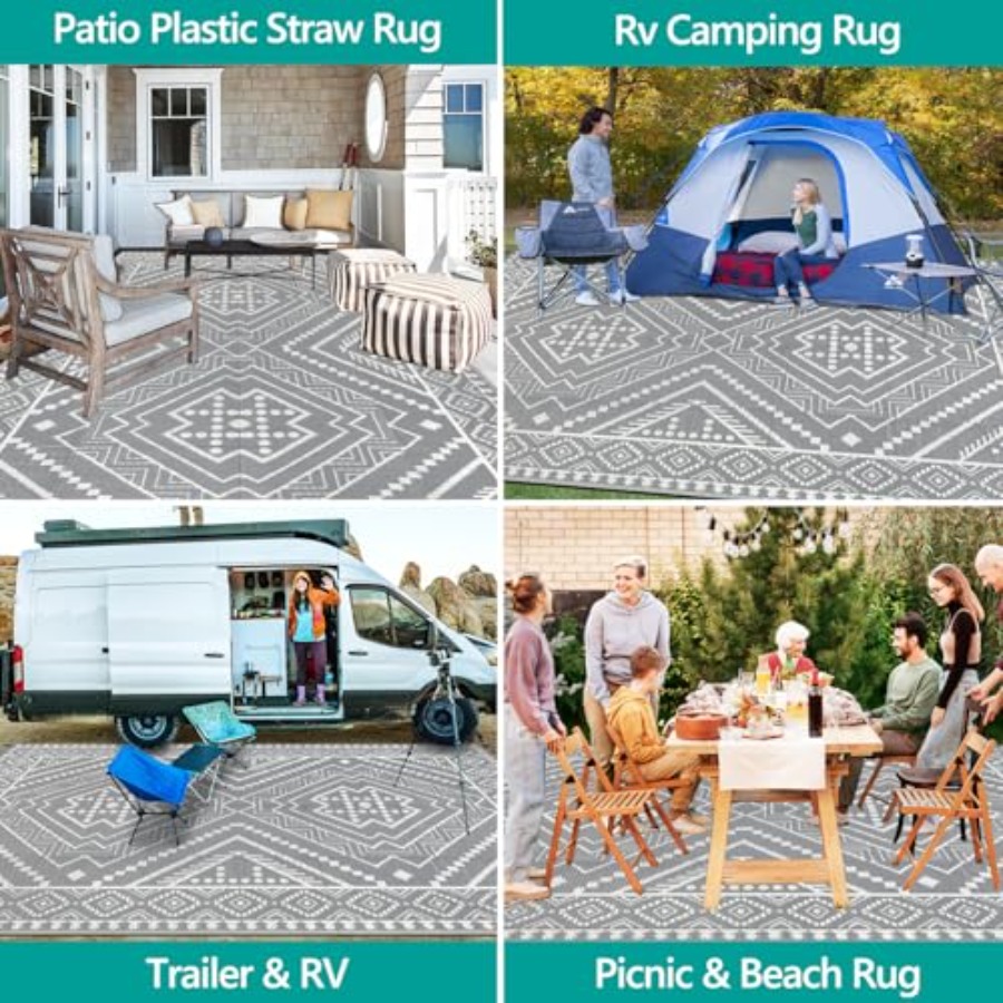 Waterproof Outdoor Rug 9x12 ft - Outdoor Camping Rugs 9X12 recension och pris