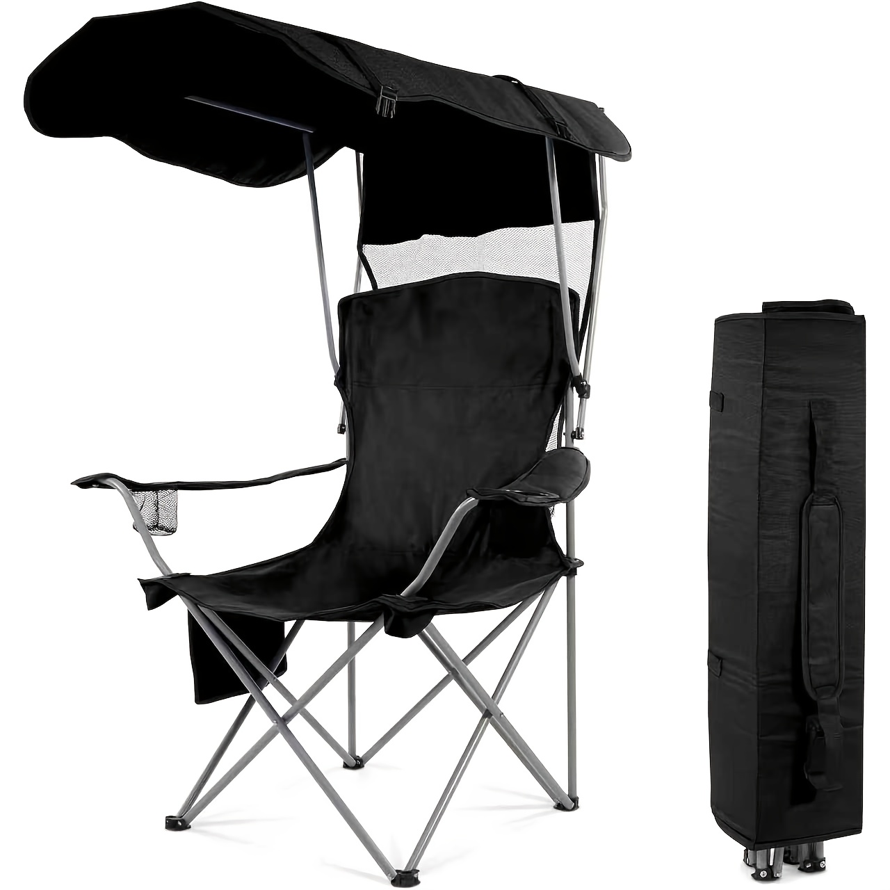 Camping Chairs, with Sunshade  - Outdoor Activities In Camping recension och pris