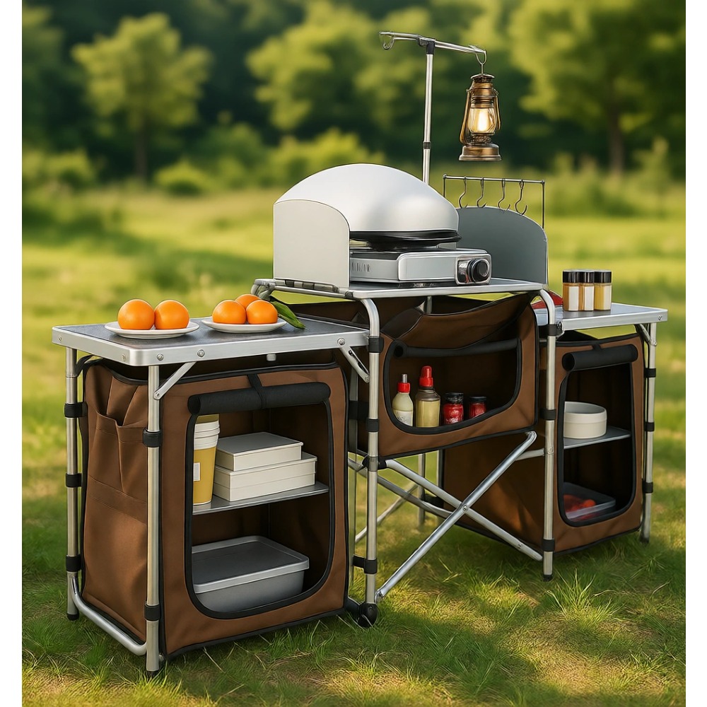 Folding Camping Kitchen Table  - Outdoor Camping Kitchen Setup recension och pris