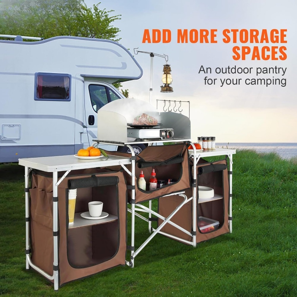 Folding Camping Kitchen Table  - Outdoor Camping Kitchen Setup recension och pris