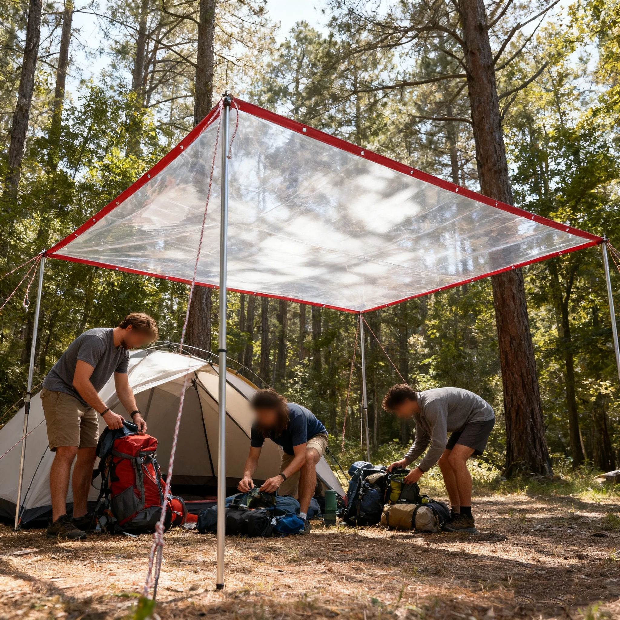 Tarpaulin Rainproof Cloth Clea - Outdoor Camping Canopy recension och pris