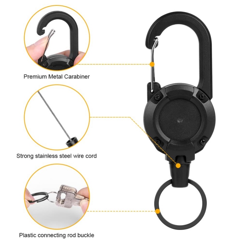 Outdoor Retractable Keychain H - Outdoor Camping Logo recension och pris