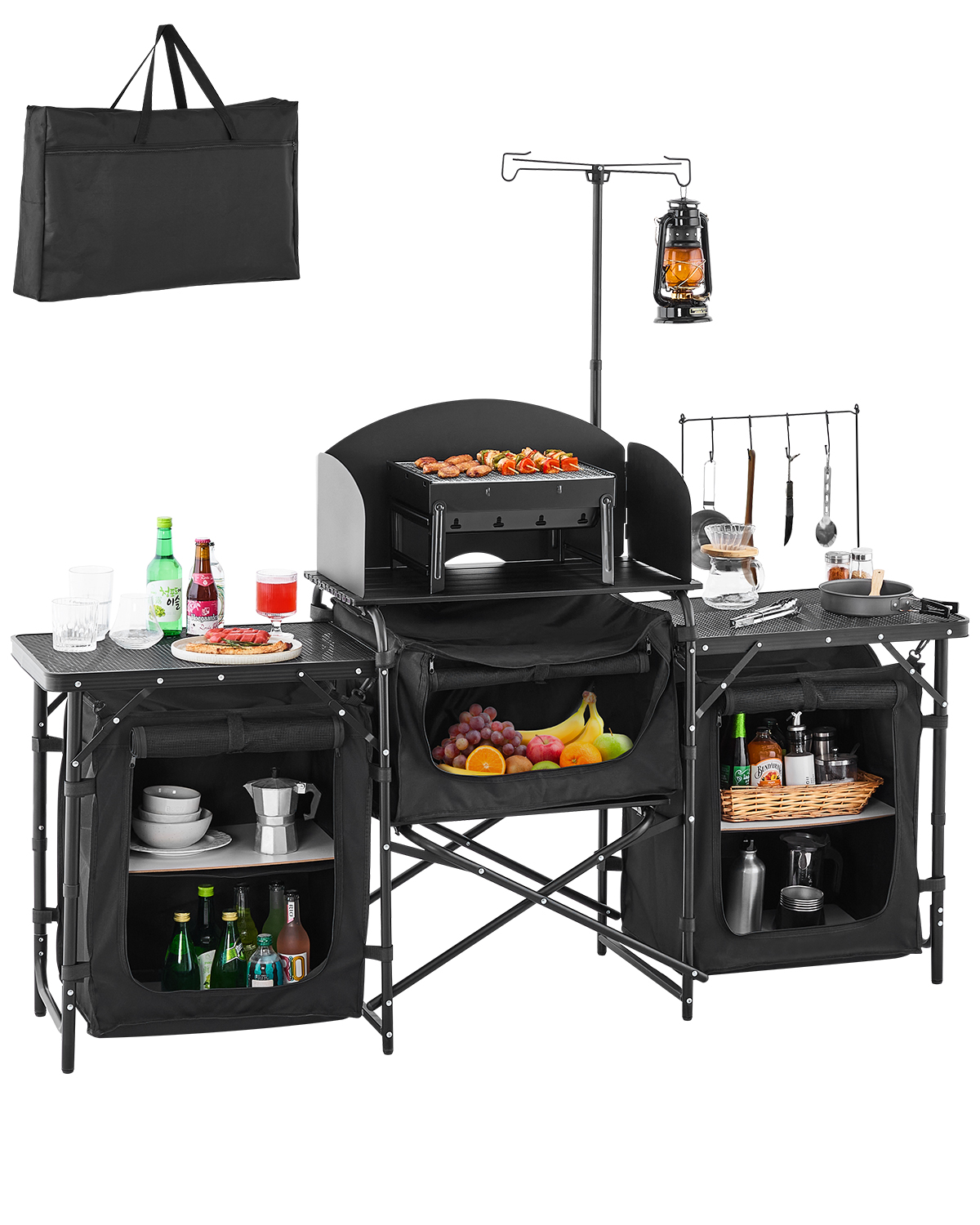 SucceBuy Camping Kitchen Table - Outdoor Camping Kitchen Setup recension och pris