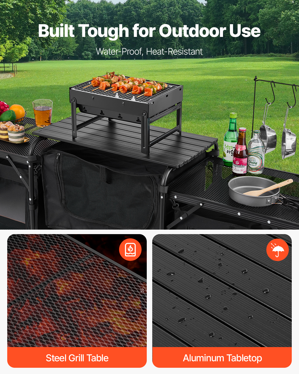 SucceBuy Camping Kitchen Table - Outdoor Camping Kitchen Setup recension och pris