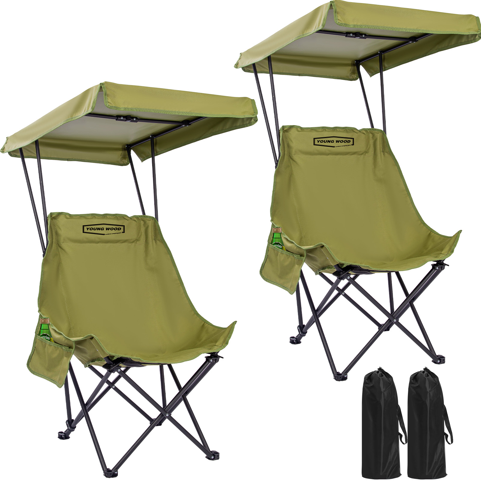 YOUNG WOOD Portable Camping Ch - Outdoor Camping Canopy recension och pris