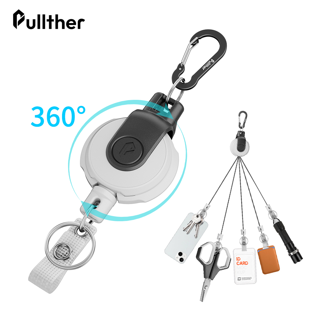 Retractable Key‌ Chain for man - Outdoor Camping Logo recension och pris