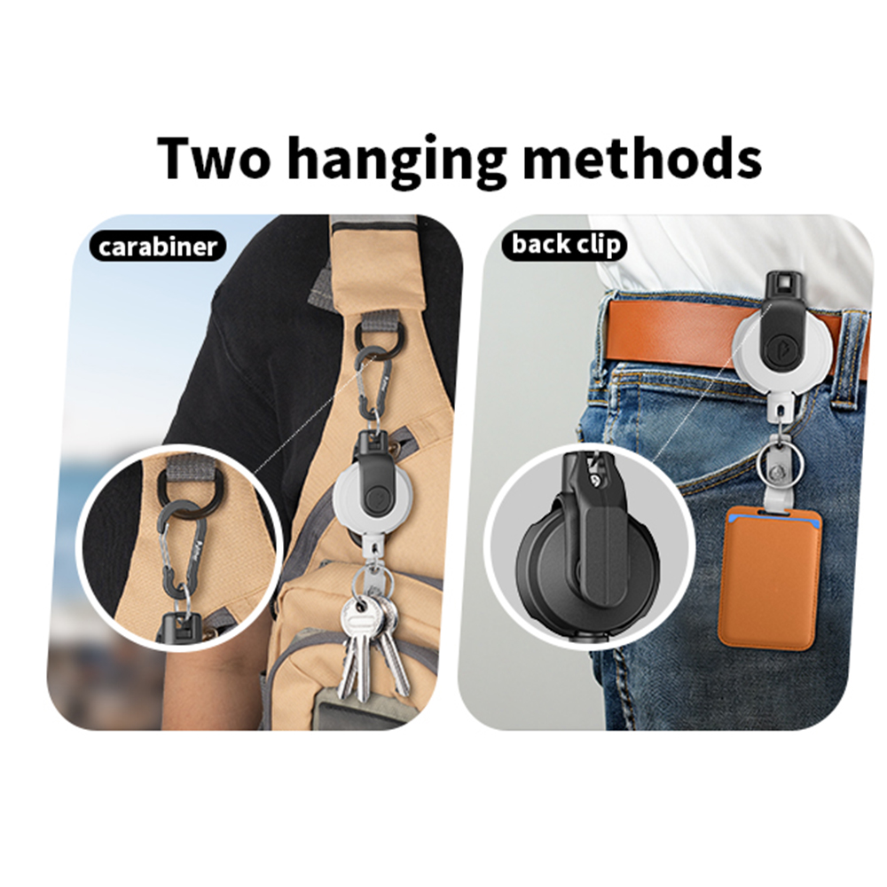 Retractable Key‌ Chain for man - Outdoor Camping Logo recension och pris