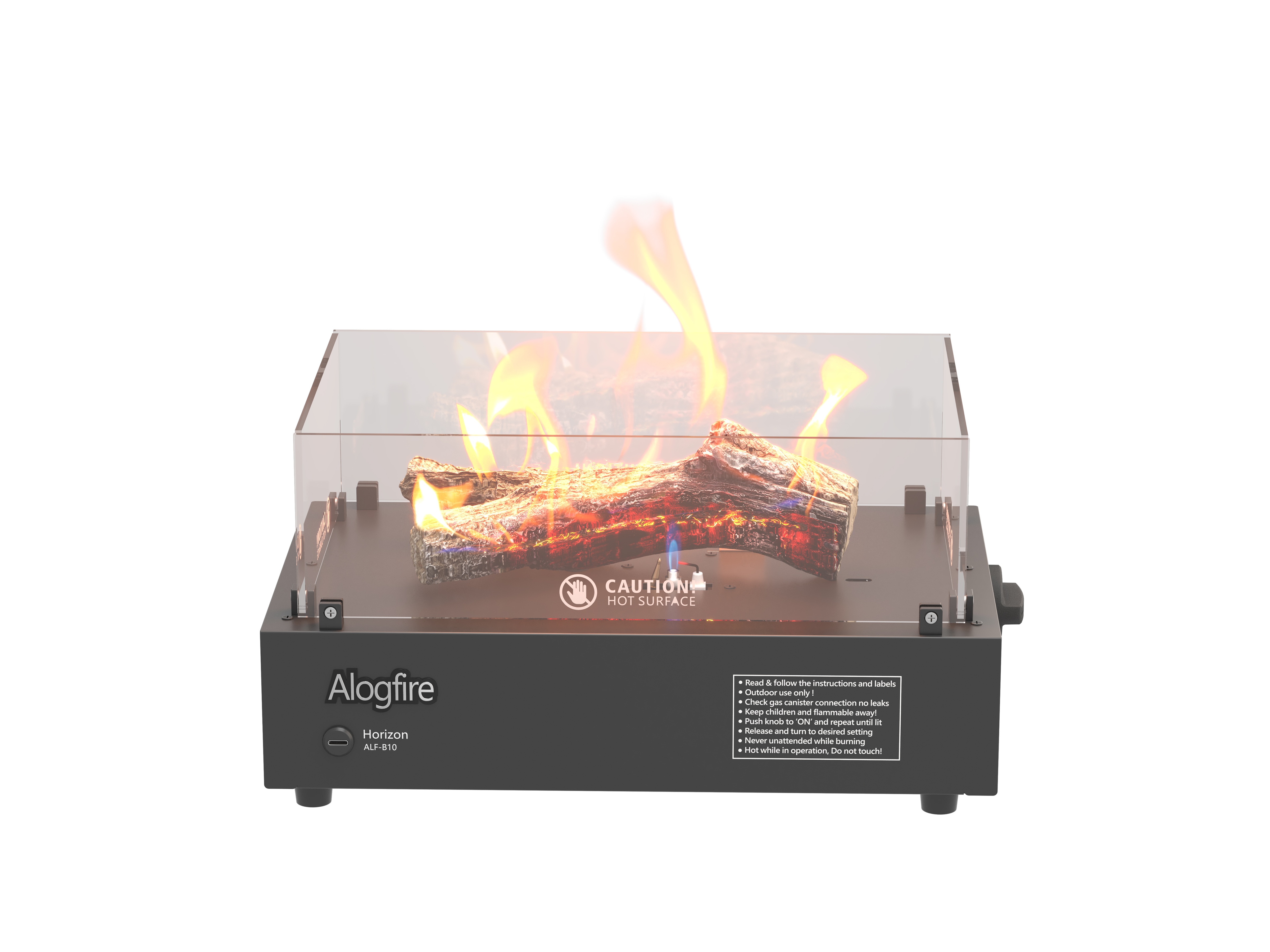Alogfire Real Flame Smokeless  - Outdoor Camping Fireplace recension och pris