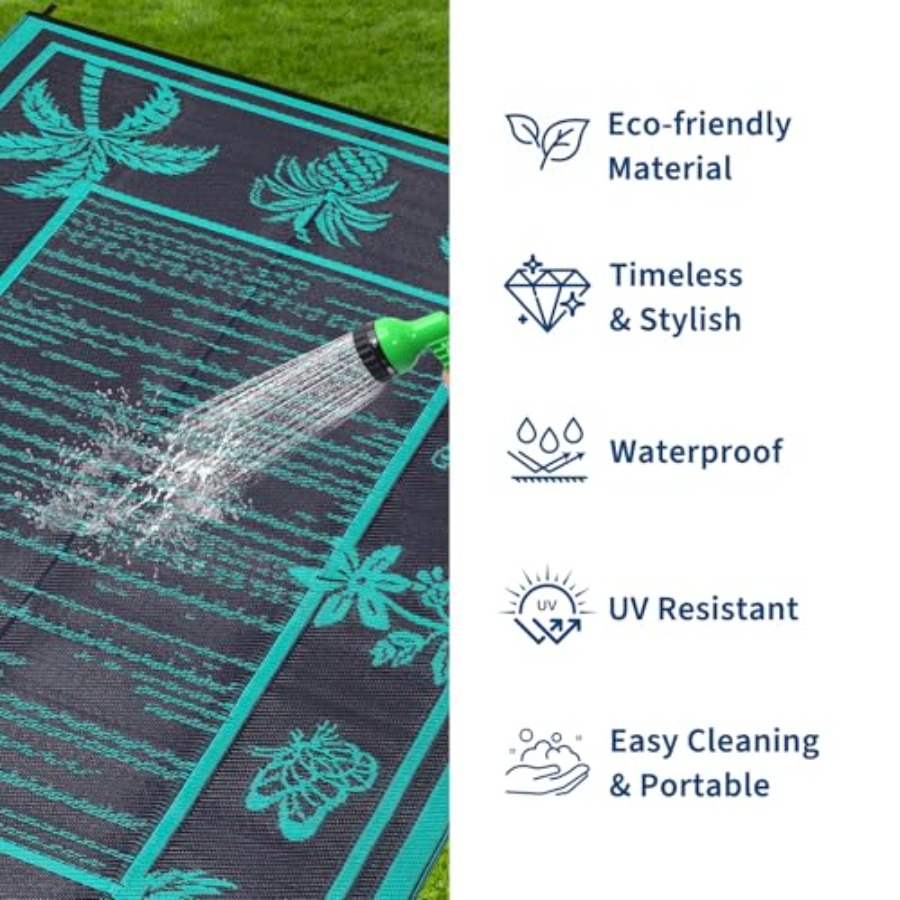 Outdoor Rug 9x12 Patio Waterpr - Outdoor Camping Rugs 9X12 recension och pris