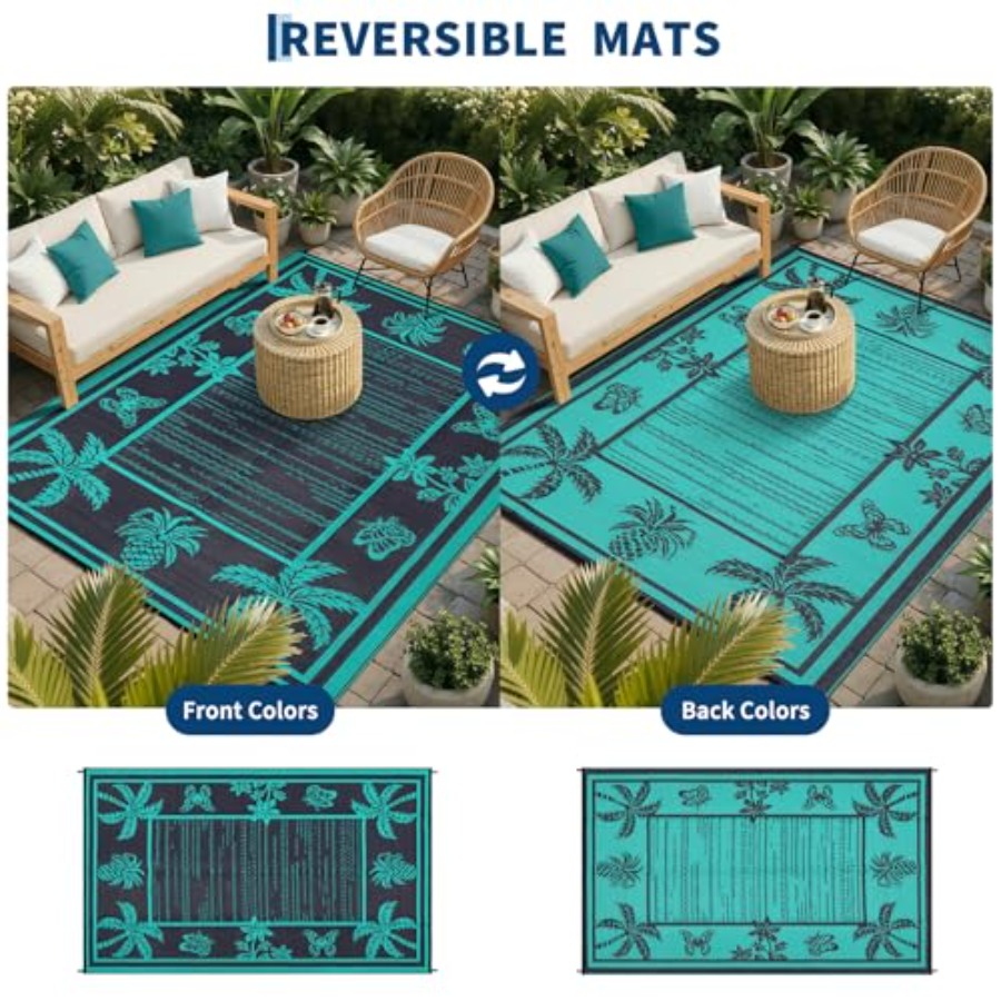 Outdoor Rug 9x12 Patio Waterpr - Outdoor Camping Rugs 9X12 recension och pris