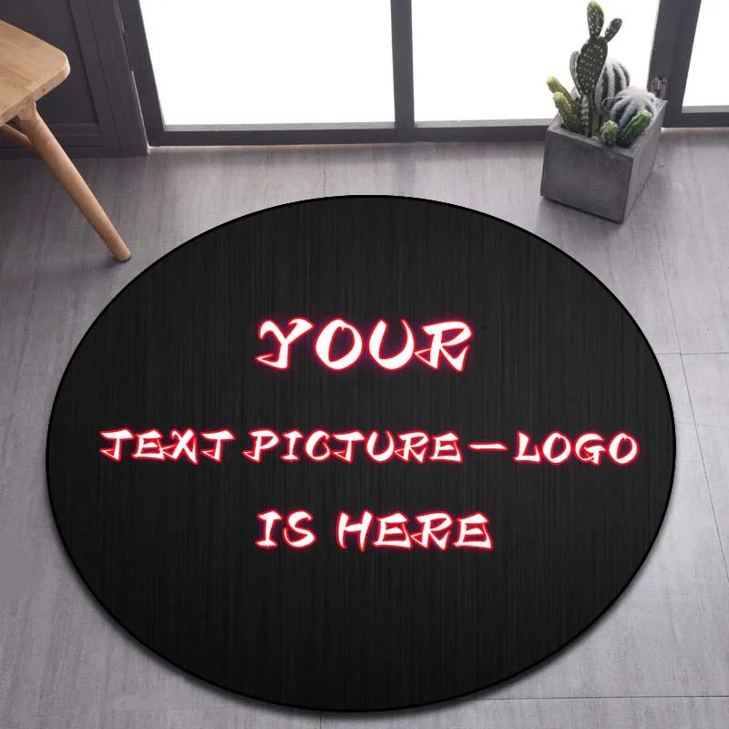 Custom Round Rug with Logo, Pe - Outdoor Camping Logo recension och pris