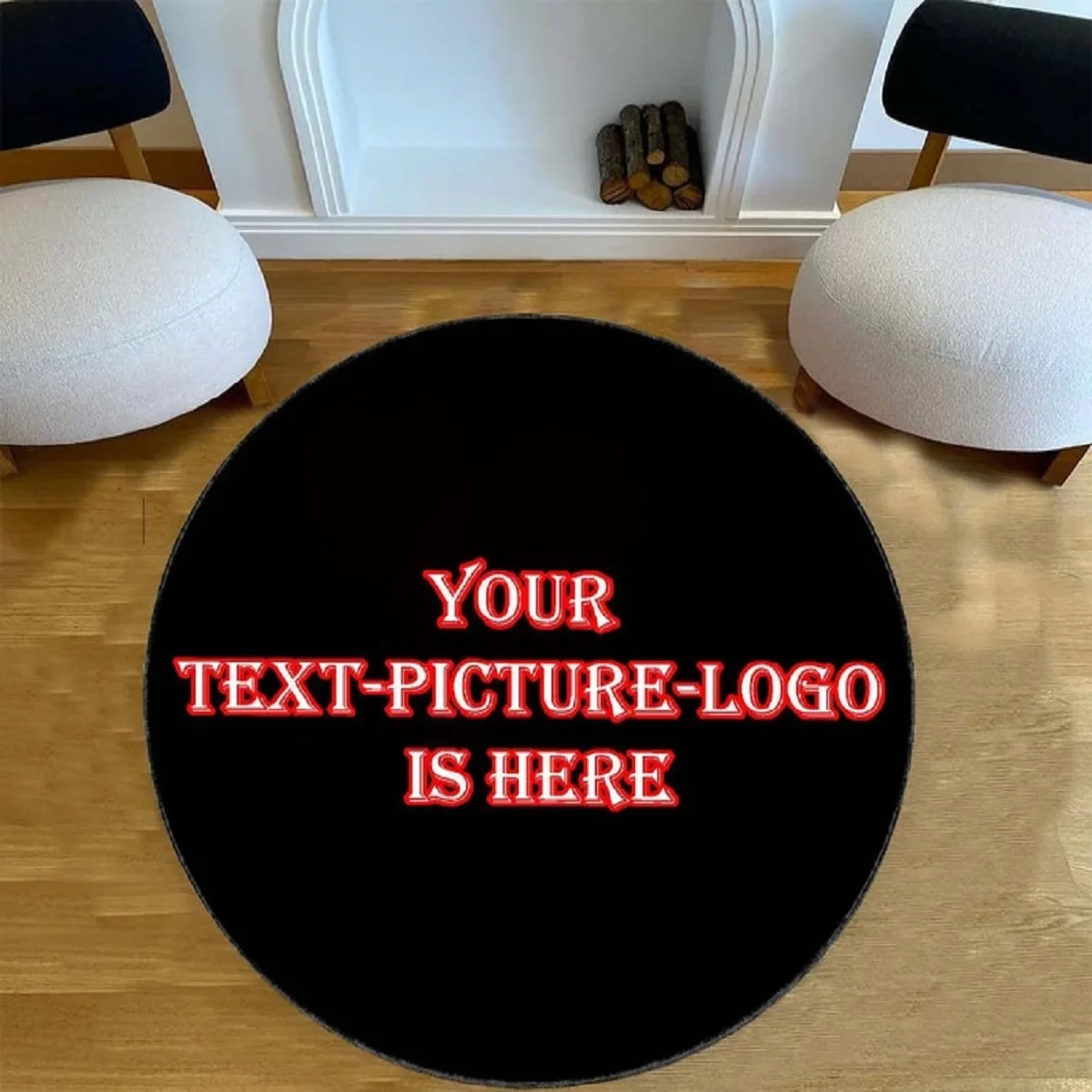 Custom Round Rug with Logo, Pe - Outdoor Camping Logo recension och pris