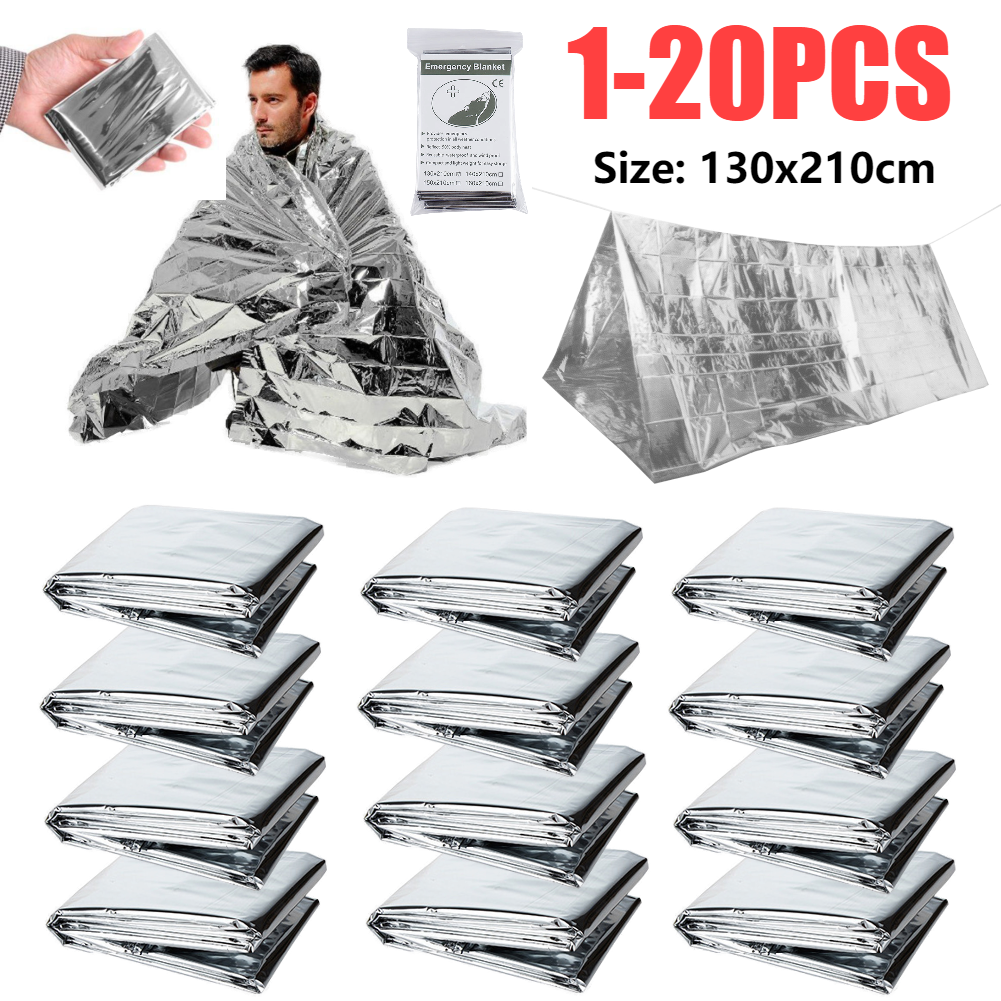 1-10PCS Emergency Thermal Blan - Outdoor Camping Carpet recension och pris