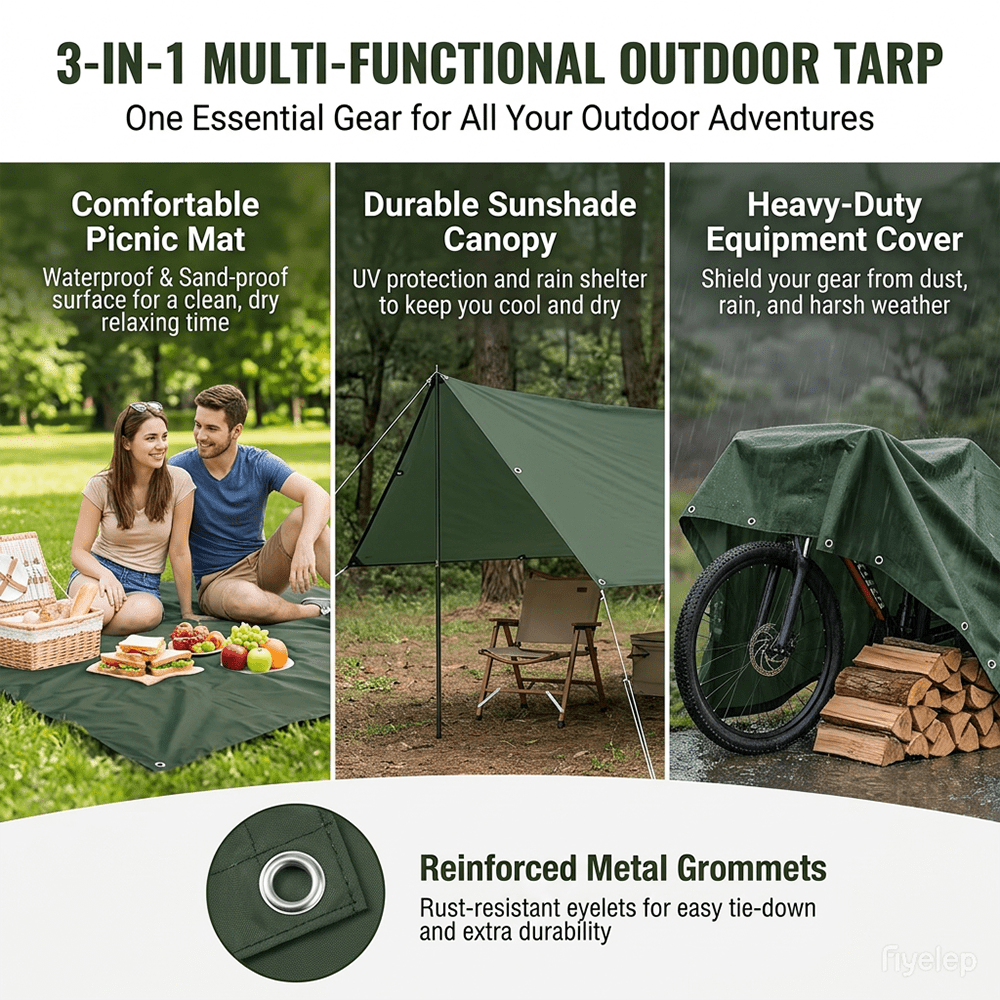 3-in-1 Multi-Functional Waterp - Outdoor Camping Canopy recension och pris
