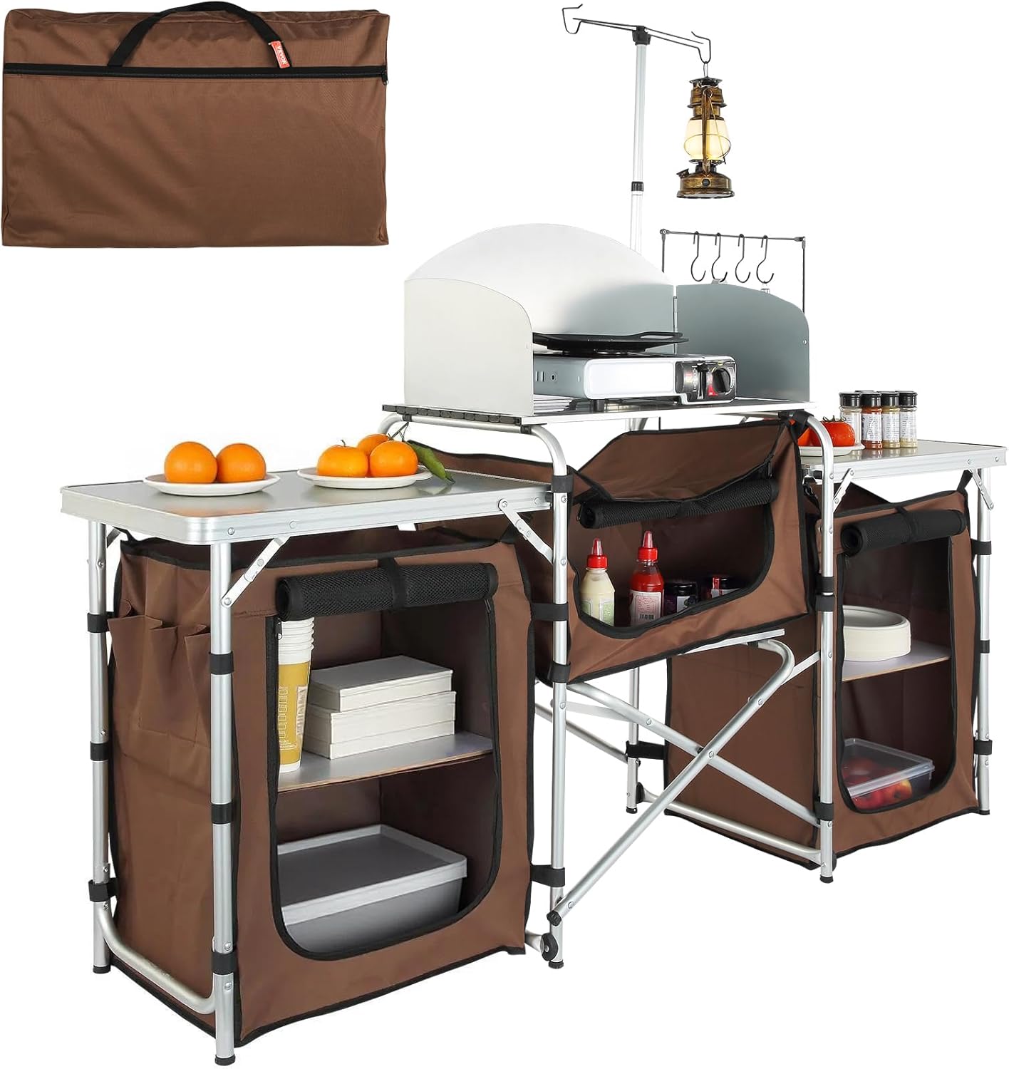 Folding Camping Kitchen Table  - Outdoor Camping Kitchen Setup recension och pris