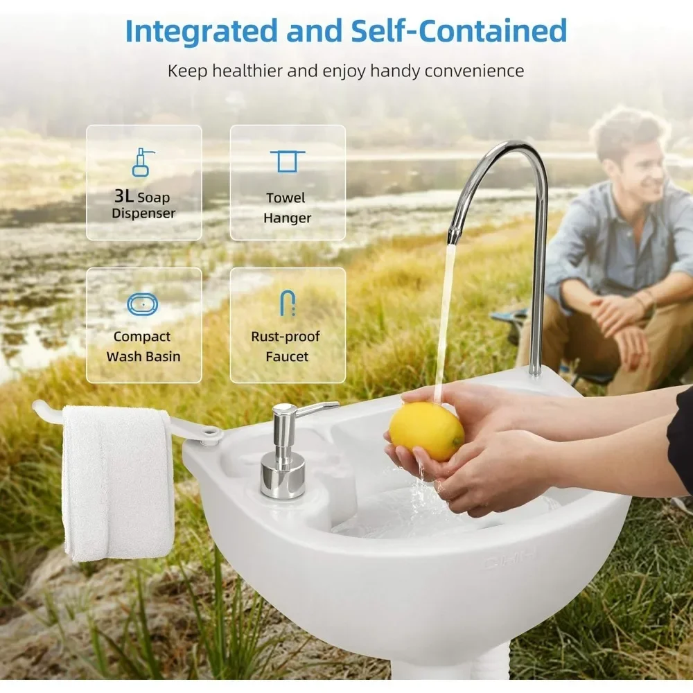 Hot-sellingPortable Sink and T - Outdoor Camping Sink recension och pris
