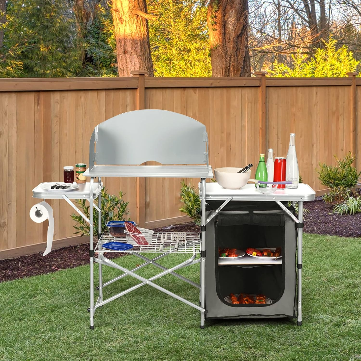 Folding Camping Kitchen Table  - Outdoor Camping Kitchen Setup recension och pris