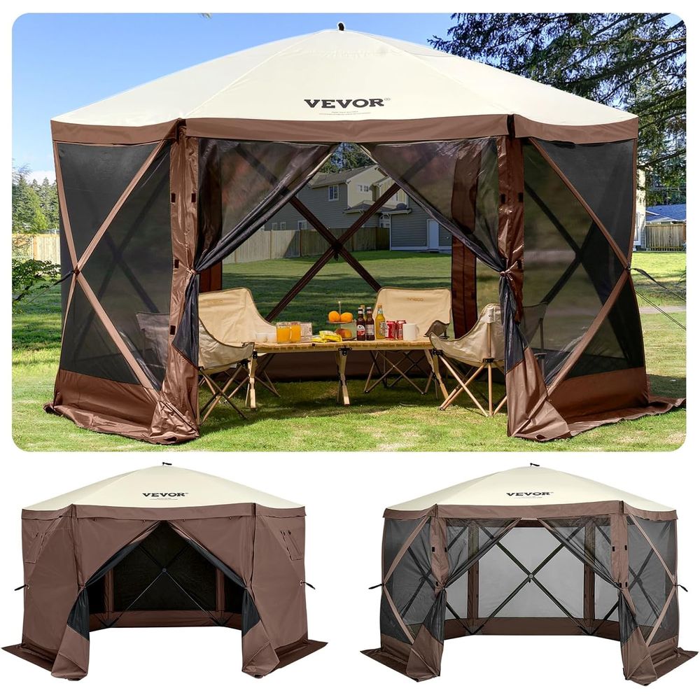 12 12ft 6 Sided Popup Canopy S - Outdoor Camping Canopy recension och pris
