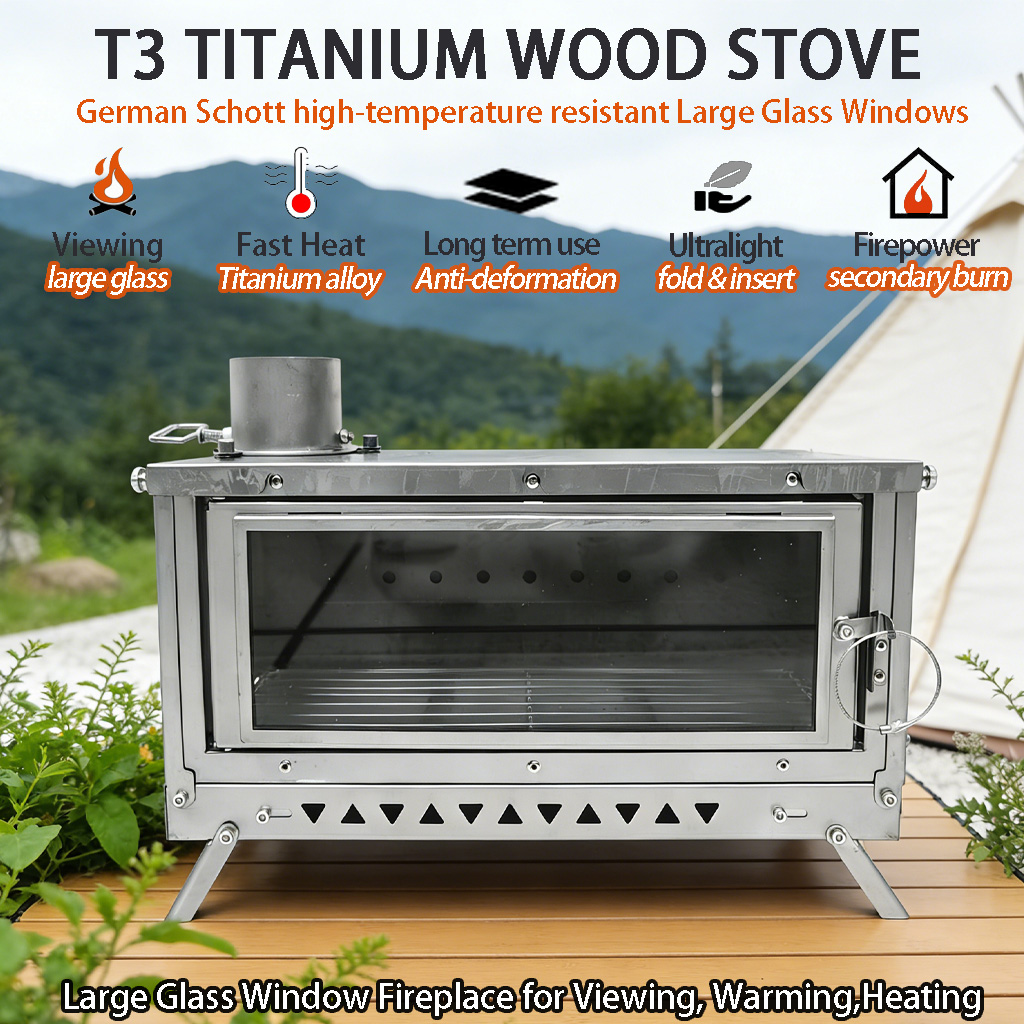 DANCHEL OUTDOOR T3 Titanium Al - Outdoor Camping Fireplace recension och pris