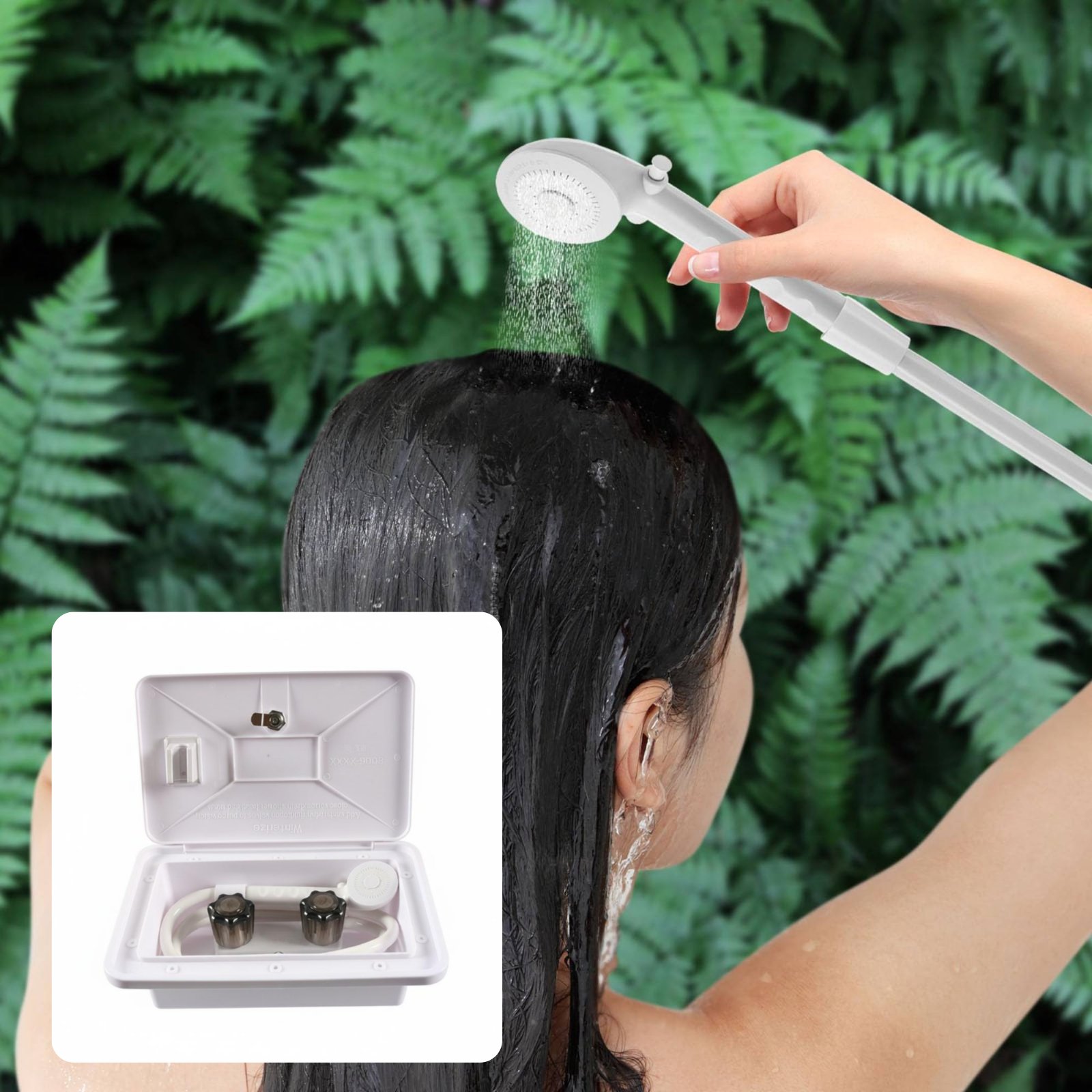 RV Exterior Shower Box Compact - Outdoor Camping Kit recension och pris