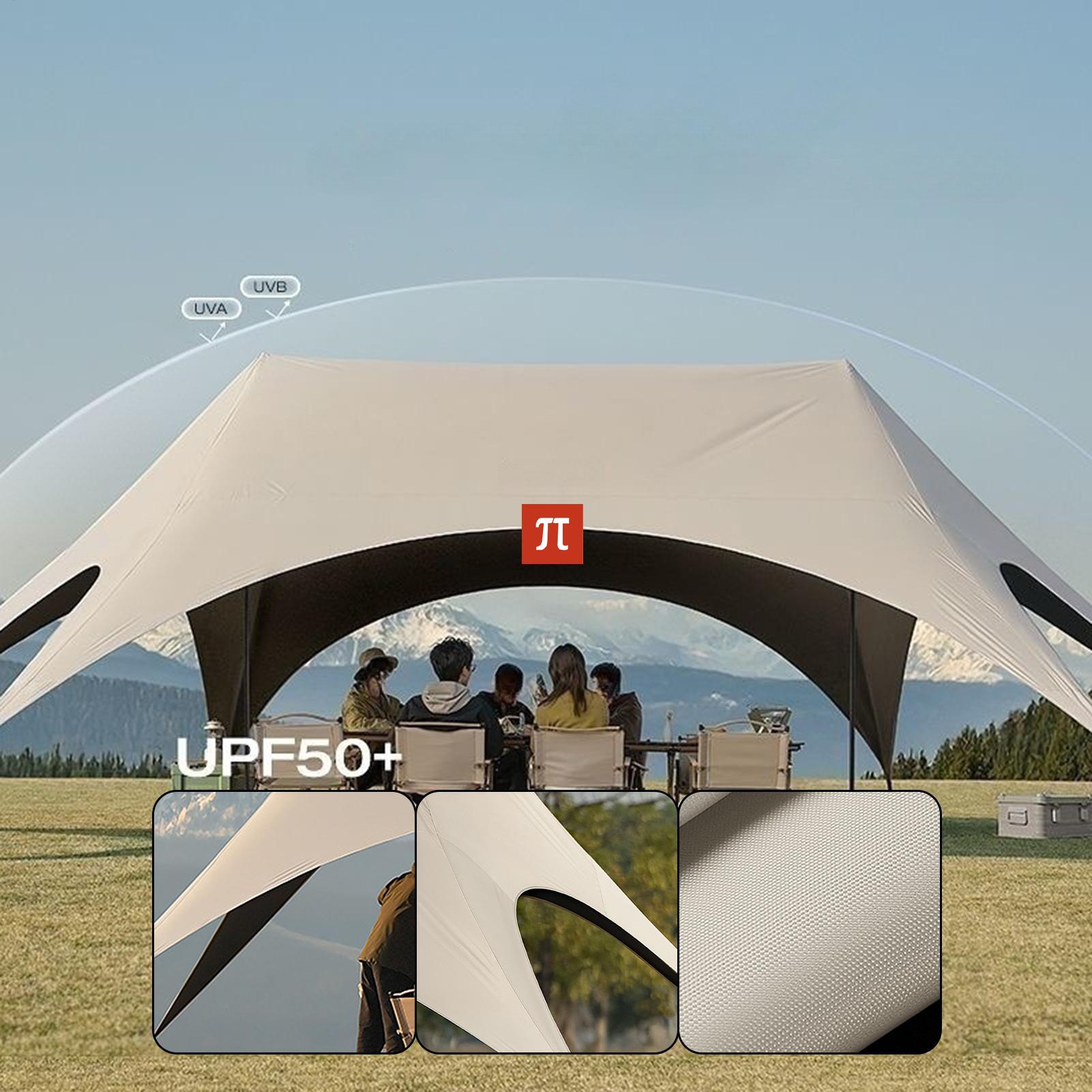 ACamping Gazebo Hexagonal Rain - Outdoor Camping Canopy recension och pris