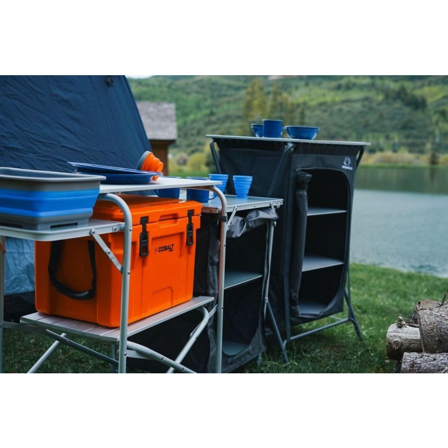 Deluxe Roll Top Kitchen Table  - Outdoor Camping Kitchen Setup recension och pris