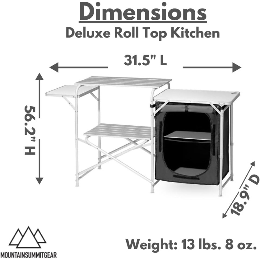 Deluxe Roll Top Kitchen Table  - Outdoor Camping Kitchen Setup recension och pris