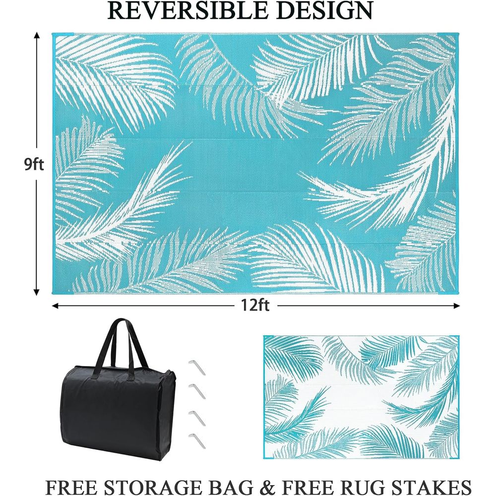 Reversible Plastic Outdoor Rug - Outdoor Camping Rugs 9X12 recension och pris