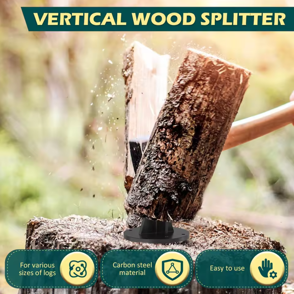 Carbon Steel Vertical Firewood - Outdoor Camping Fireplace recension och pris