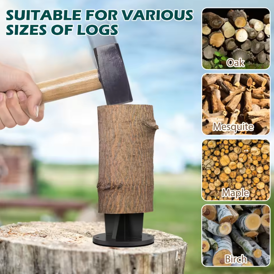 Carbon Steel Vertical Firewood - Outdoor Camping Fireplace recension och pris