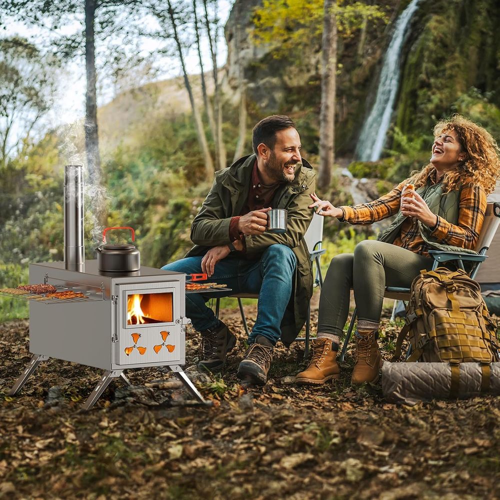 Portable Outdoor Camping Wood  - Outdoor Camping Stove recension och pris