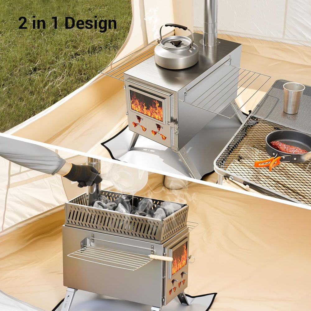 Portable Outdoor Camping Wood  - Outdoor Camping Stove recension och pris