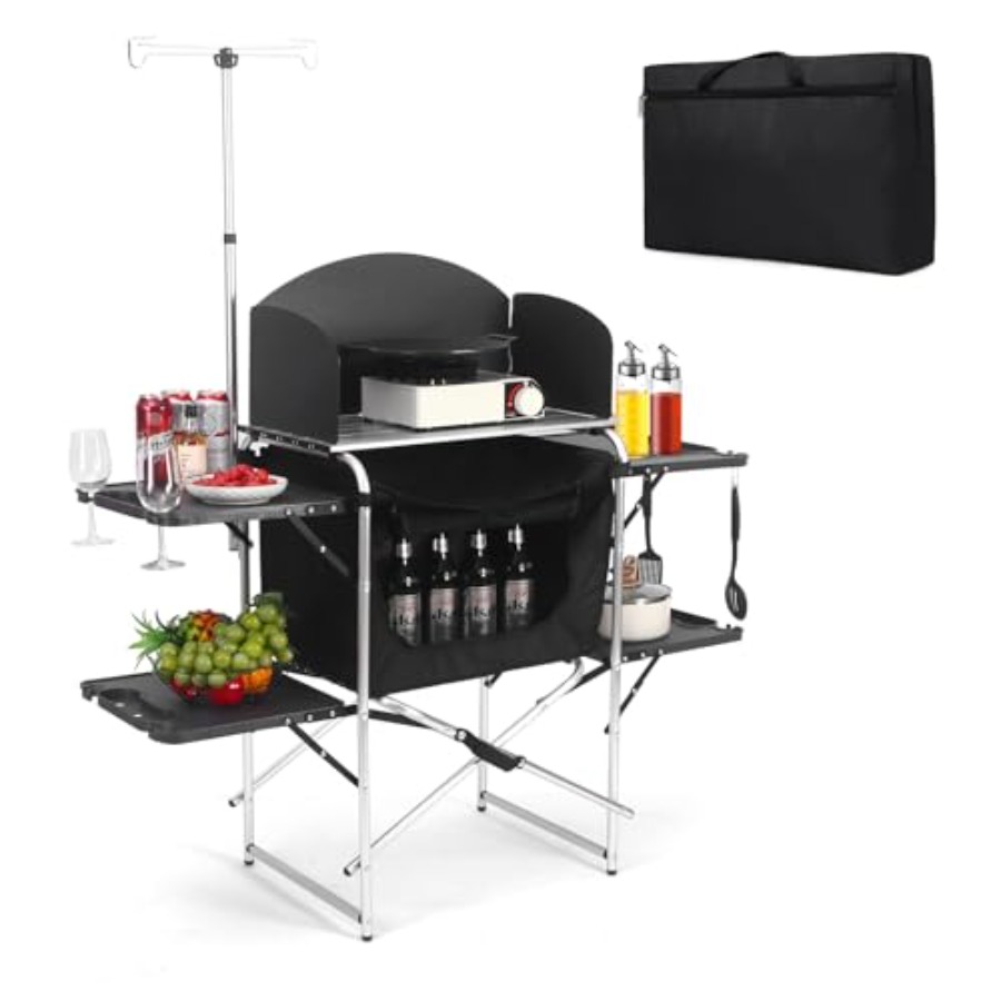 Camping Kitchen Table for Outd - Outdoor Camping Kitchen Setup recension och pris