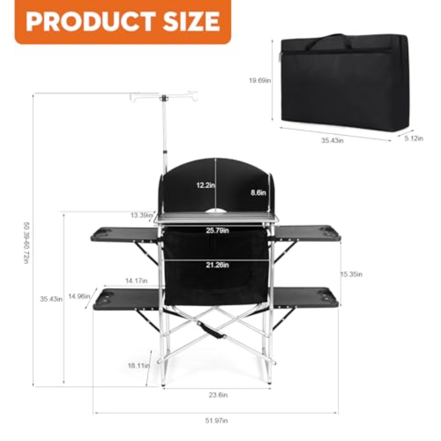 Camping Kitchen Table for Outd - Outdoor Camping Kitchen Setup recension och pris