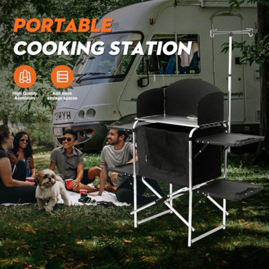 Camping Kitchen Table for Outd - Outdoor Camping Kitchen Setup recension och pris
