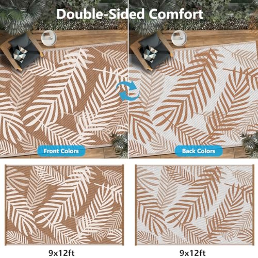 Outdoor Rug Waterproof 9x12, R - Outdoor Camping Rugs 9X12 recension och pris