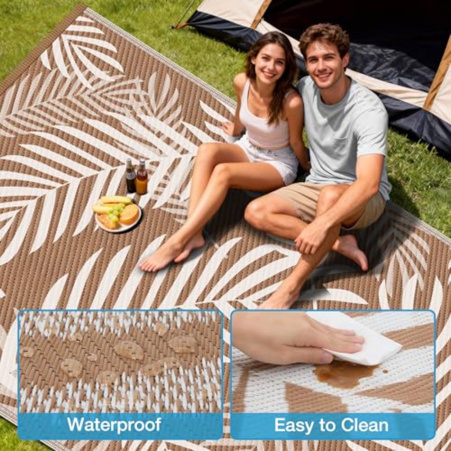 Outdoor Rug Waterproof 9x12, R - Outdoor Camping Rugs 9X12 recension och pris