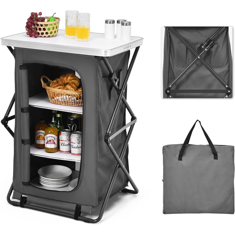 Portable 35 Outdoor Camping Ki - Outdoor Camping Kitchen Setup recension och pris