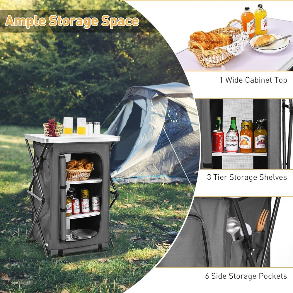 Portable 35 Outdoor Camping Ki - Outdoor Camping Kitchen Setup recension och pris