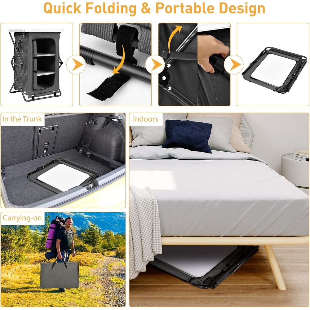 Portable 35 Outdoor Camping Ki - Outdoor Camping Kitchen Setup recension och pris